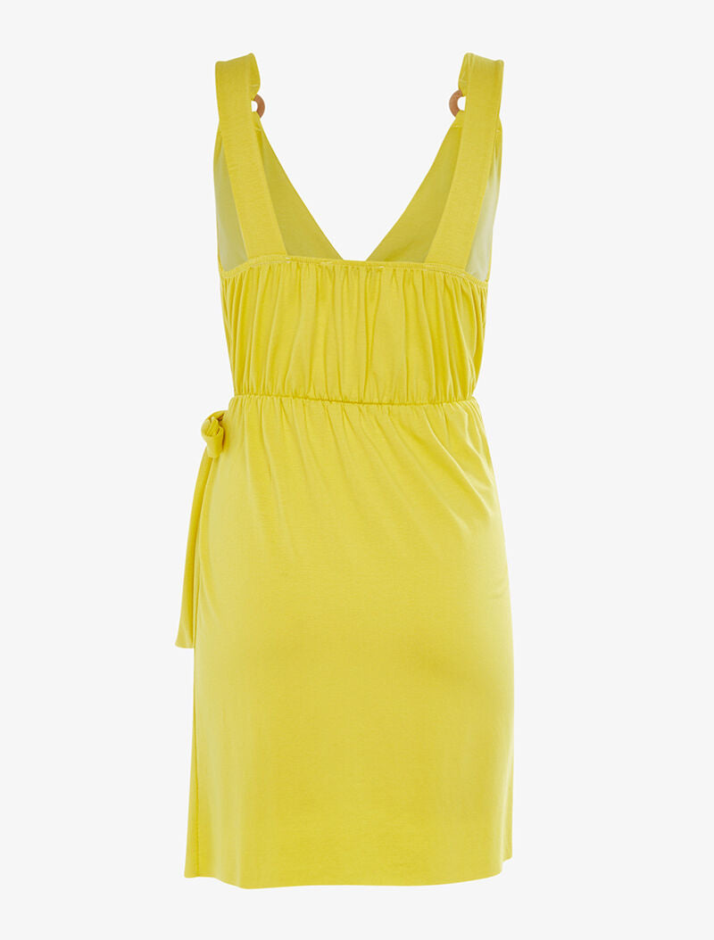 Tunique cache-coeur sans manches - jaune vif - 2