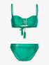 Bikini ajouré irisé - vert - 1