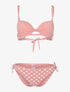 Bikini à imprimé pois - rose orange - 3