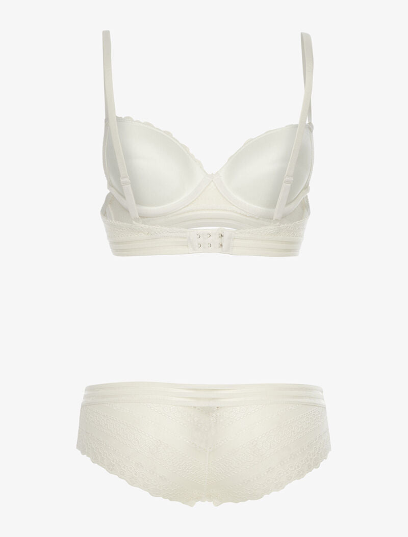 Ensemble SG et shorty à lignes graphiques - blanc - 2