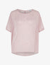 Blouse transparente à motifs étoilés - vieux rose - 1
