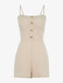 Combishort légère à bustier coqué - beige - 1