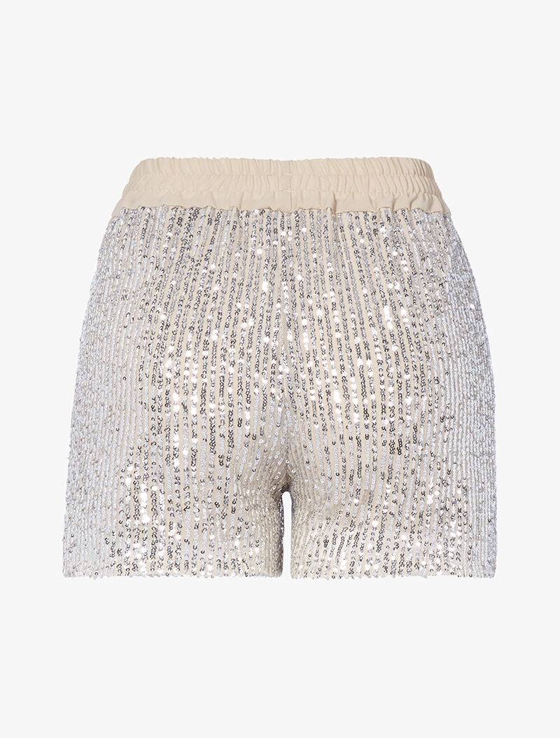 Short à sequins - beige - 2