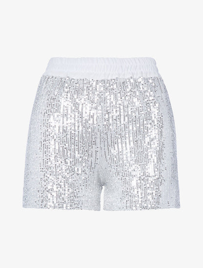 Short à sequins - blanc - 3
