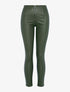 Legging en simili avec curseur cylindrique - kaki - 1