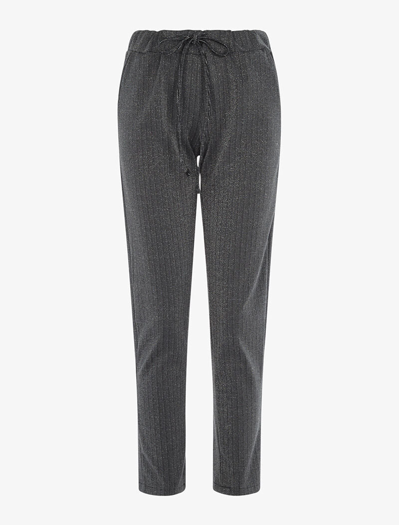 Pantalon à rayures irisées - argent - 1