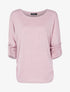 Top ample coupe droite pailleté - rose - 3