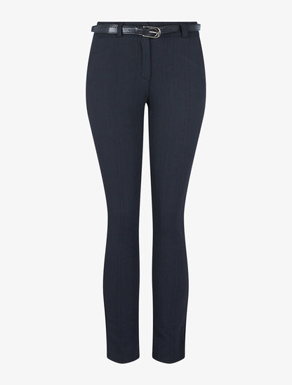 Pantalon à imprimé rayures graphiques - noir - 1