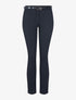 Pantalon à imprimé rayures graphiques - noir - 1