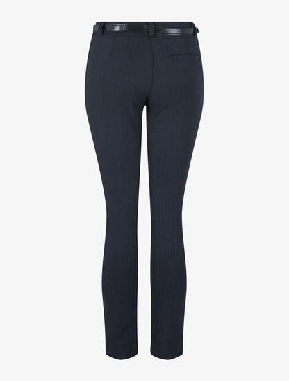 Pantalon à imprimé rayures graphiques - noir - 2