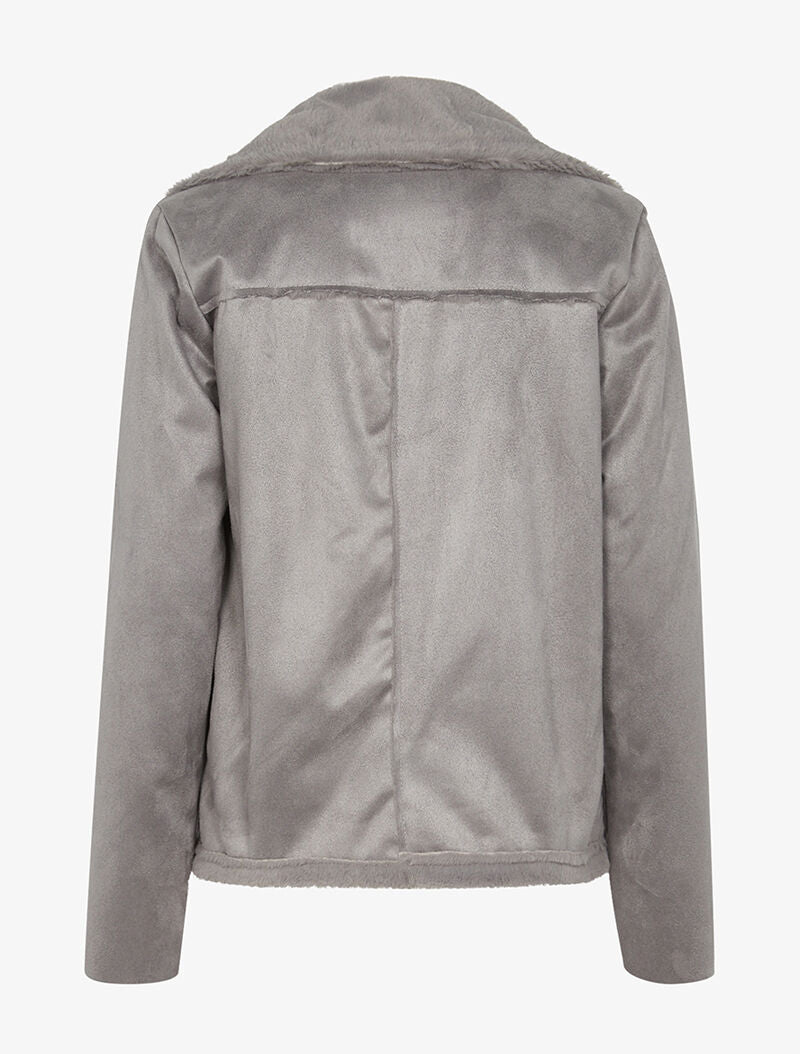 Blouson intérieur fourré - gris - 2