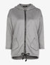 Manteau ample intérieur en maille bouclette - gris - 3