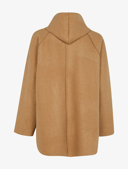 Veste en feutre style sweat - camel - 2