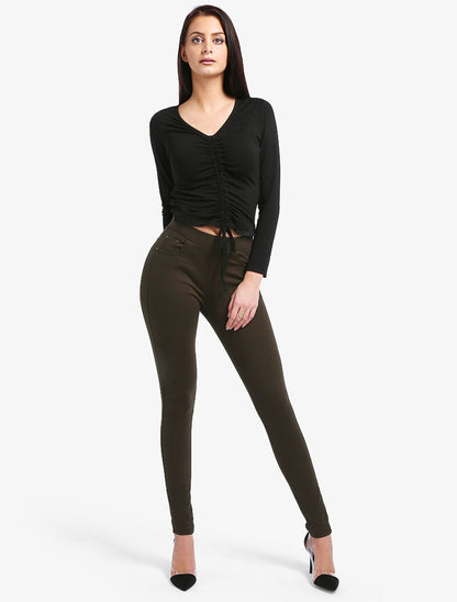 Tregging uni - marron - 3