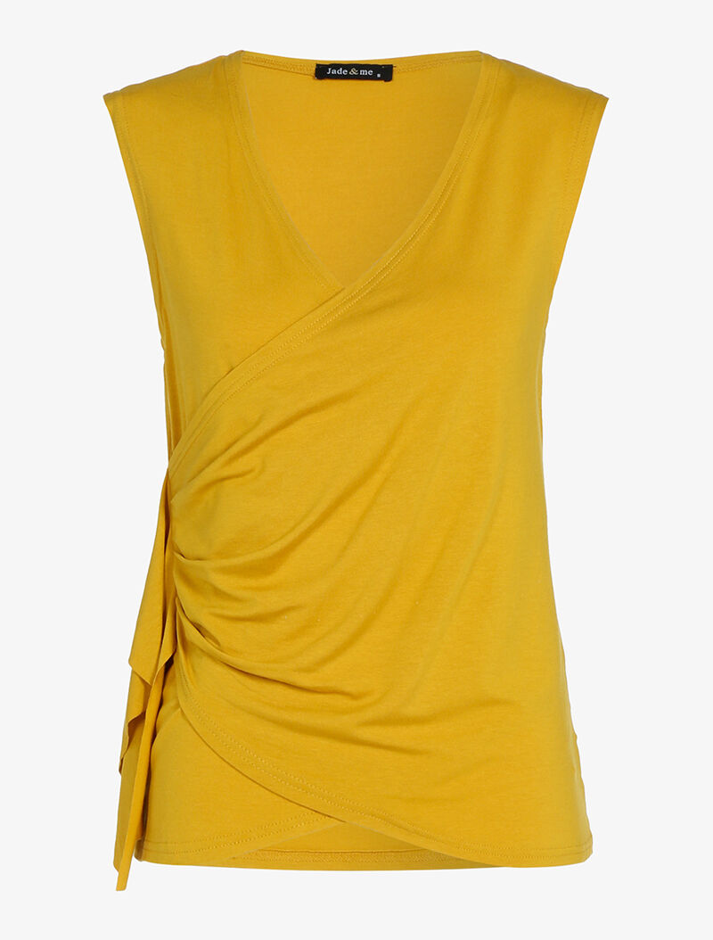 Top cache-coeur - jaune - 3