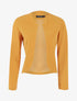Veste courte à col cranté - jaune - 1