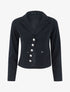 Veste à fermeture en biais - noir - 1