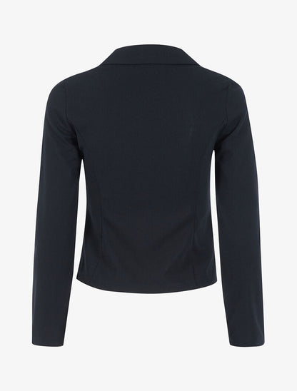 Veste à fermeture en biais - noir - 2