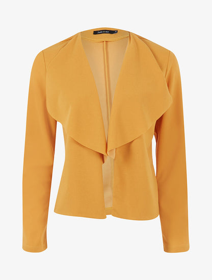 Veste à pans asymétriques - jaune - 3