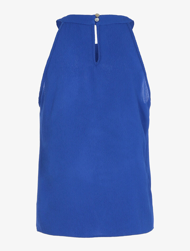 Débardeur à col américain - bleu - 2