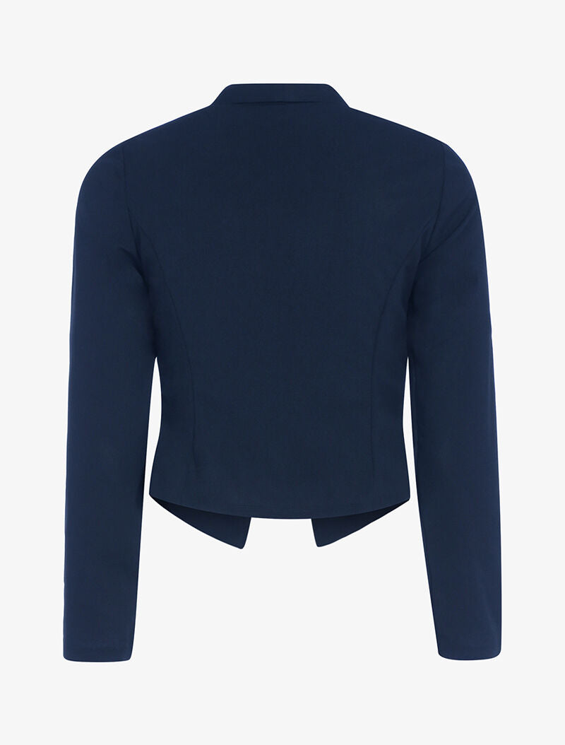 Veste à pans légèrement asymétrique - marine - 2