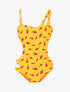 Trikini à imprimé sorbets - jaune - 1