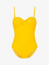 Monokini à bustier coqué - jaune - 3