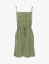 Robe à poitrine ornée de poches - kaki - 3