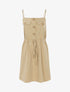 Robe à poitrine ornée de poches - beige - 3