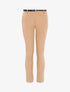 Pantalon uni ceinturé - camel clair - 1