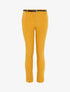 Pantalon uni ceinturé - jaune - 1