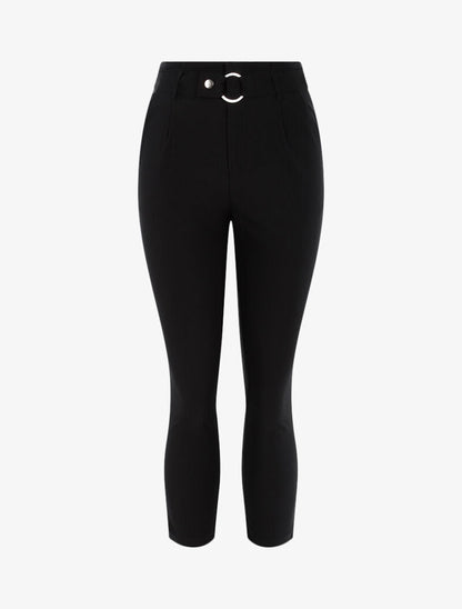 Pantalón liso 7/8 - negro