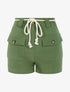 Short à poches plaquées - kaki - 1