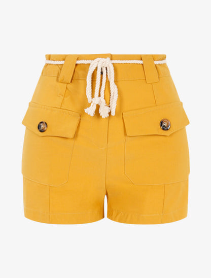 Short à poches plaquées - jaune - 3