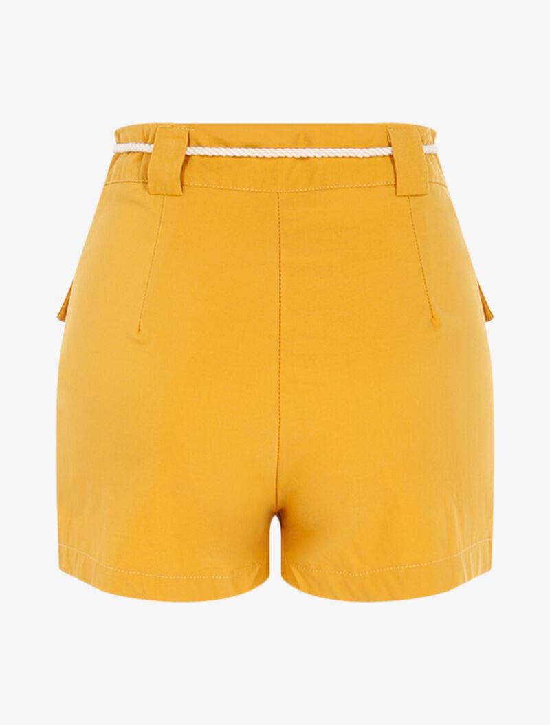Short à poches plaquées - jaune - 2