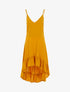 Robe asymétrique volantée - jaune - 3