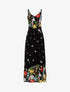 Robe longue à imprimé floral - noir - 6