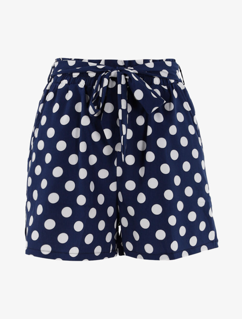 Short à imprimé pois - bleu/blanc - 1
