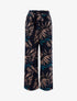 Pantalon à imprimé feuillages - marine/noir - 3