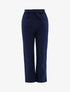 Pantalon ample effet toile - bleu indigo - 1