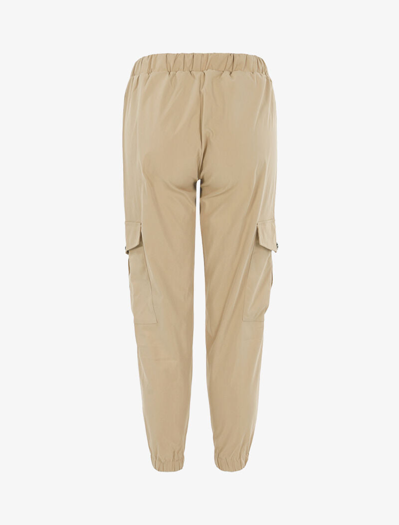 Pantalón cargo 7/8 - beige