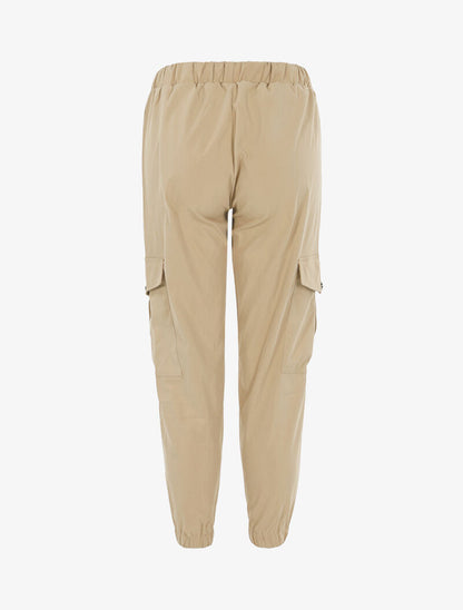 Pantalón cargo 7/8 - beige