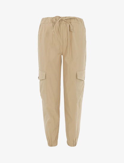 Pantalón cargo 7/8 - beige