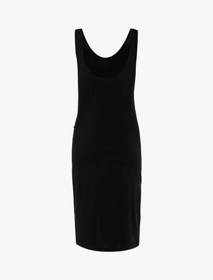 Robe basique à boutonnière - noir - 2
