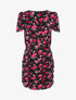 Robe moulante à imprimé floral - noir - 3
