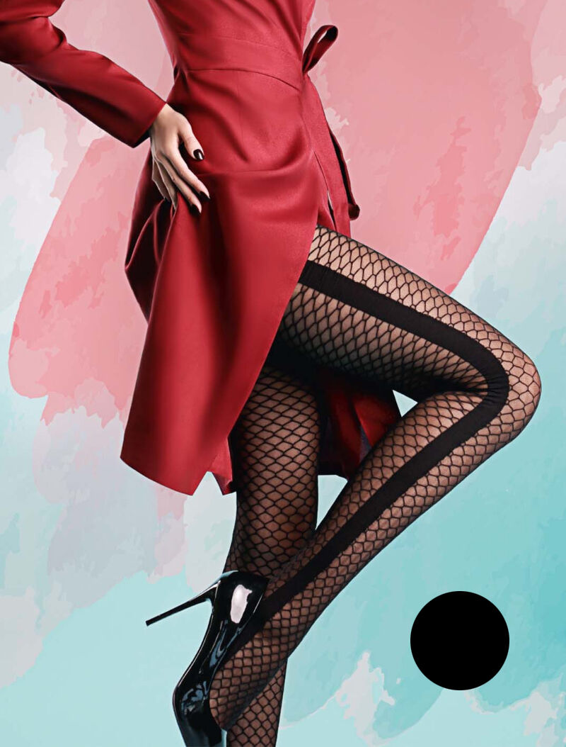 Collants Arianna stripe 20 - noir - 1