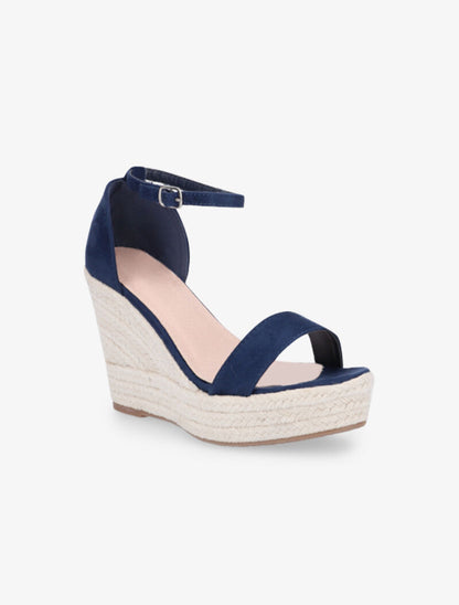 Sandales à contrefort et bride coordonnés - bleu indigo - 2