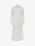 Robe chemise de plage transparente à pois - blanc - 3