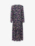 Robe à imprimé floral - violet - 1