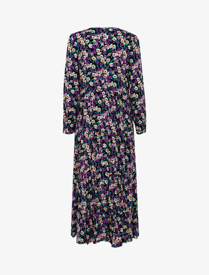 Robe à imprimé floral - violet - 2